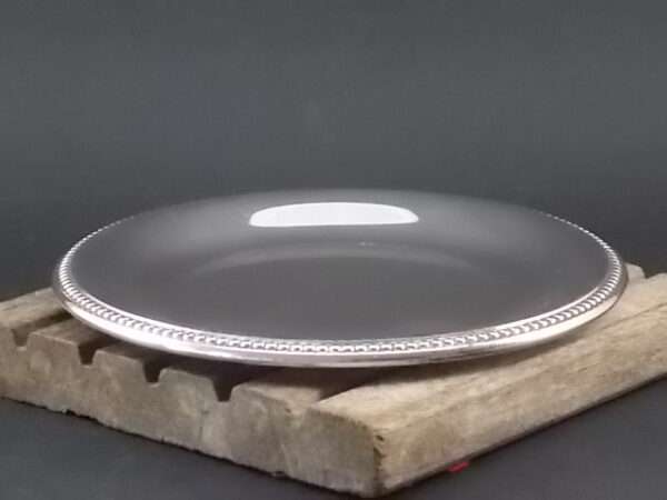 Assiette à Pain "Perles", en Métal Argenté 5g, poinçon Coupe. De Sté NPA - Orfèvrerie de France