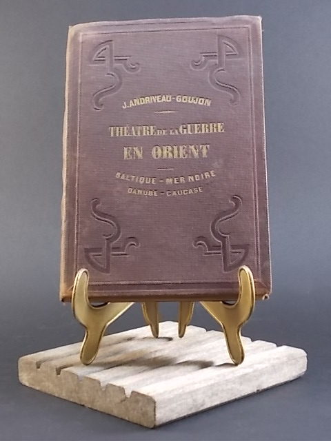 Livre carte "Théâtre de la guerre en Orient. Carte géographique Baltique, Mer Noire, Danube, Caucase. De J. Andriveau Goujon de 1854.