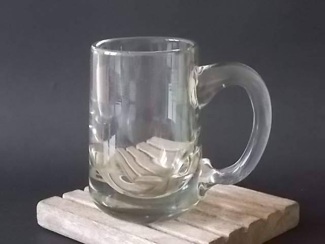 Chope à Bière en verre soufflé