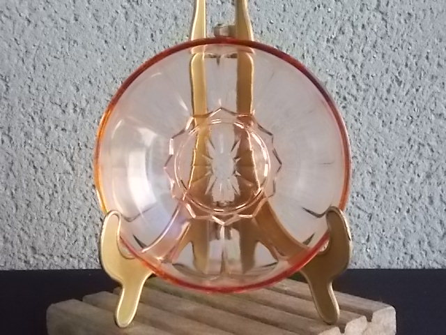 Coupelle ronde en verre Rose Saumoné – Image 7
