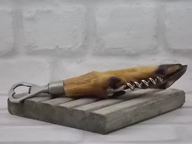 Tire-bouchon vintage en forme de chat en bois