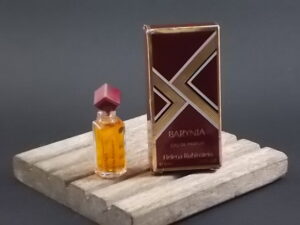 Barynia, miniature Eau de Parfum de 5 ml. Lancé en 1985. De la maison Helena Rubinstein Paris