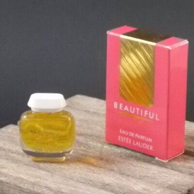 Beautiful, miniature EdP 3,5 ml, avec sa boite. Parfum créé en 1986. De la maison Estée Lauder