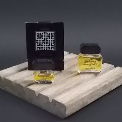 Miniature Detchema Parfum 2 ml et Parfum de Toilette 5 ml. Lancé en 1994. De la maison Revillon Paris