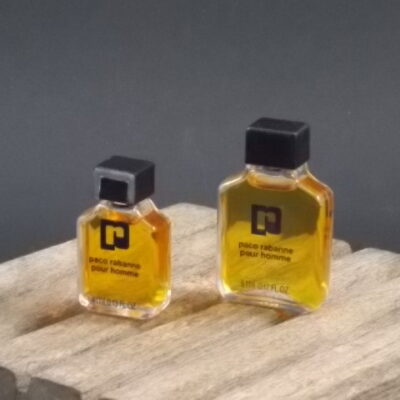 Paco Rabanne, miniature EdT Homme 4 et 5 ml, sans boite. Parfum crée en 1973. De la maison Paco Rabanne