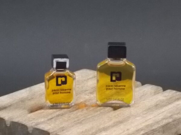 Paco Rabanne, miniature EdT Homme 4 et 5 ml, sans boite. Parfum crée en 1973. De la maison Paco Rabanne