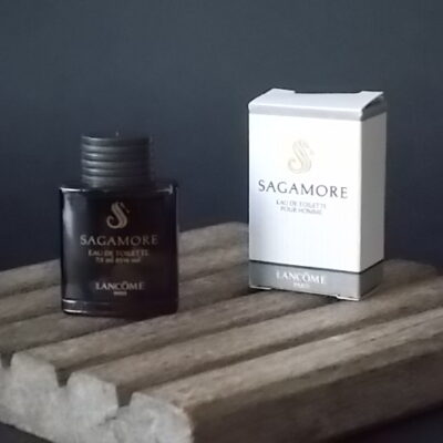 Sagamore, miniature EdT Homme 7,5 ml, avec sa boite. Créé en 1986. De la maison Lancôme.