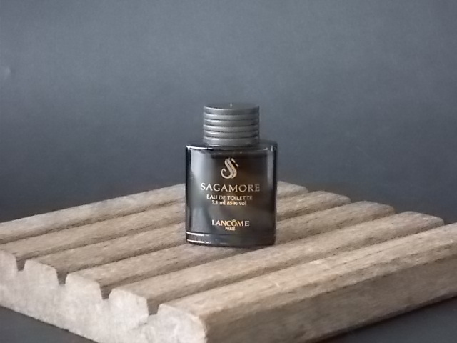 Sagamore, miniature EdT Homme 7,5 ml, avec sa boite. Créé en 1986. De la maison Lancôme.