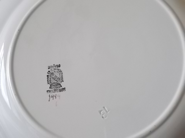 Plat creux rond « 3984 » de Sarreguemines (1) – Image 10