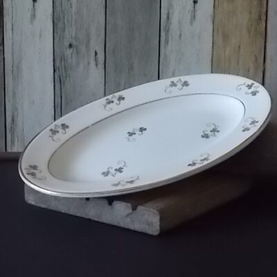 Ancienne Saucière & Son Dormant (Ravier) Porcelaine Fine Style Louis XV