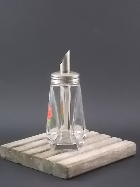SAUPOUDREUSE EN VERRE et métal chromé EUR 10,00 - FR