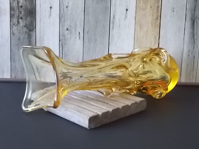 Vase en verre « Ambre » de Zabkowice