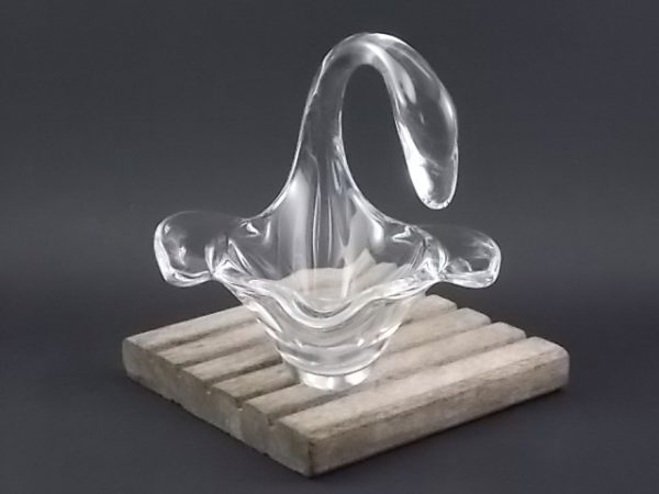 Vide poche "Cygne" en Cristal. De la cristallerie Art Vannes France, Vannes le Chatel. Année 60