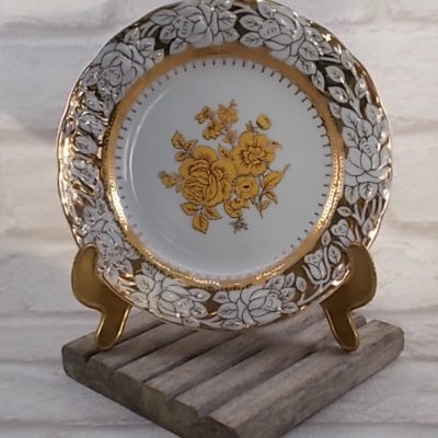 Petite assiette décorative en porcelaine fine "Original Cobalt" " Haas & Czjzek" Handmade since 1792 Czech Républic